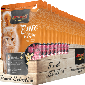 Leonardo zakjes natvoer - Eend & kaas (85 gr)
