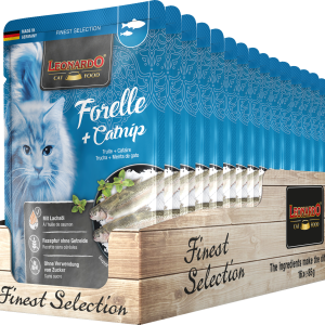 Leonardo zakjes natvoer - Forel & Catnip (85 gr)