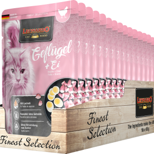 Leonardo zakjes natvoer - Pluimvee & ei (85 gr)