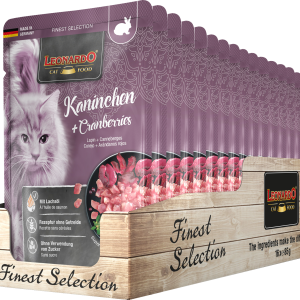 Leonardo zakjes natvoer - Konijn & cranberries (85 gr)