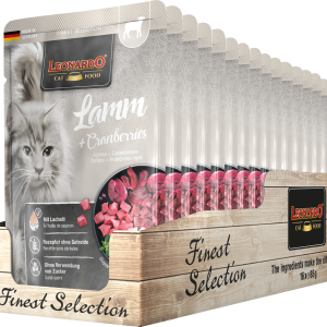 Leonardo zakjes natvoer - Lam en Veenbessen (85 gr)