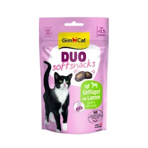 GimCat duo soft snacks Lam met Gevogelte 50gr