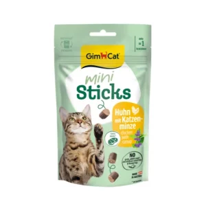 GimCat mini sticks Kip met Kattenkruid 50gr