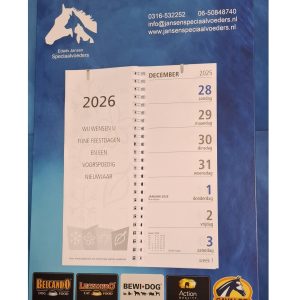 Kalender 2026 ( 1 per klant )