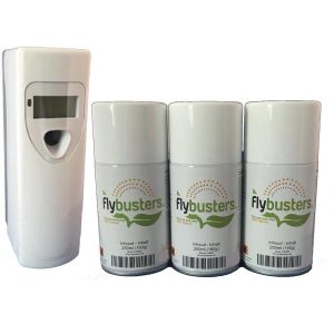 Flybuster dispenser set (inclusief 3 navullingen en batterijen)
